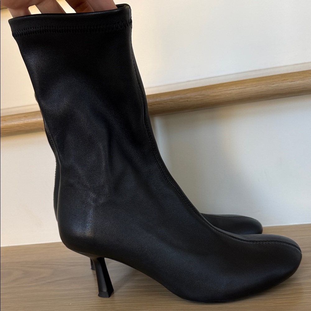 Zara soft leather  Black Women's Ankle Boots